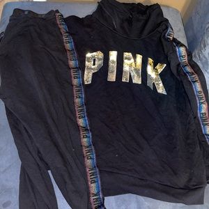 Im selling this size large black PINK sweatsuit